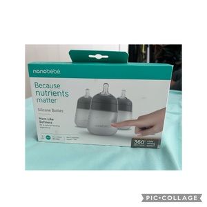 Nanobebe silicone baby bottle 9oz